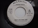 BARBARA COOPER What's One More Tear RARE NORTHERN SOUL NM PROMO RCA 45