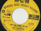 RARE ORIG NORTHERN SOUL POPCORN 45 - ROY HAMILTON - YOU CAN COUNT ON ME - MGM