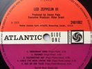 Led Zeppelin III 1st Peter Grant & Jimmy Page Label Credits. Atlantic Lp VG-/EX-