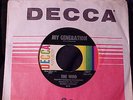Rare Rock 45 THE WHO My Generation Original U.S. Decca # 31877 with sleeve HEAR