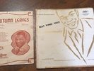 SIGNED NAT KING COLE TENTH ANNIVERSARY RECORD VINYL AND MUSIC SHEET