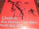 Pacific Jazz 1232 Chet Baker Russ Freeman Quartet Original