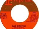 DEAN MARTIN A Marshmallow World/Blue Christmas 7” -Nice VG+