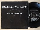 Queen & David Bowie Under Pressure ?LISTEN? A-2 B-1 UK 7