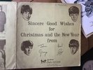 BEATLES 1963 CHRISTMAS FAN CLUB SINGLE WITH PRINTED NEWSLETTER SLEEVE