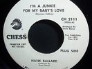 1971 Hank Ballard I'm A Junkie For My Baby's Love 45, promo