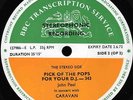 CARAVAN live on Side 2 BBC Pick Of Pops 343 UK 1971 LP UK SLADE SWEET ROY HARPER