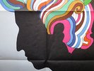 BOB DYLAN original MILTON GLASER POSTER clean EX UNUSED greatest hits psych art
