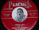 R&B 45 JOHNNY OTIS ORCHESTRA Young Girl/ Rock Me Baby Peacock 5-1625