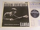 GAMBA Rossini Overtures Decca  Ex+ W/Band LP