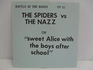 SPIDERS VS THE NAZZ BATTLE OF THE BANDS ALICE COOPER 45 RPM VINYL EP RECORD