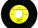 THE APACHE STATICS NATIVE AMERICA 60'S GARAGE 45 RECORD. VERY RARE