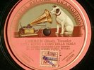 Antique Monarch Record Gramaphone Carmen Toreador Titta Ruffo 1900 12” 78 RPM s