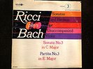 Bach Violin Sonatas & Partitas Ricci Decca WLP White Label Promo Album 3 NM