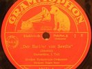 EUGEN KUNZ with Orch. The Barber of Seville GRAMOPHONE 78rpm 10
