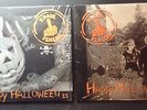 brand new SIGNED P.Paul Fenech Happy Halloween 1 and 2 vinyl psychobilly