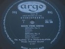 Argo ZRG 506 Oval 1G/ 1G - Rossini String Sonatas Neville Marriner LP EX