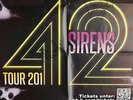 LEVEL 42 - 2014 - Konzertplakat - Sirens - Tourposter - Autogramme / Signed
