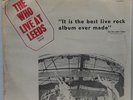 The Who - Live At Leeds LP  Israel Pressing 1970 Polydor Diff Cover