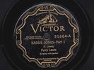 FURRY LEWIS Kassie Jones Part 1/Kassie Jones Part 2 VICTOR 21664 E- rare 78 RPM