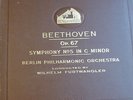 FURTWANGLER  / BEETHOVEN symphony no 5 / HMV DB 8374-8