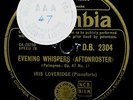 IRIS LOVERIDGE PIANO    Palmgren The Swan/Wispers    COLUMBIA DB 2304   rec.1947