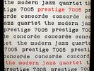 THE MODERN JAZZ QUARTET-CONCORDE-1955 Jazz Album-50th Street-PRESTIGE #PRLP 7005