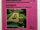 MICHELE AUCLAIR - MENDELSSOHN & SCHUBERT violin concertos FONTANA LP EX+