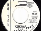 FRANTICS - Dolton 16 - Werewolf / No Werewolf - HALLOWEEN DJ 45 VG/VG+ (1960)