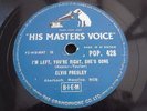 ELVIS PRESLEY I'M LEFT YOU'RE RIGHT SHE'S GONE UK HMV 78 RPM RECORD POP.428