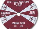 Rare 1958 JOHNNY CASH Country 78 RPM Record. Don't Take Your Guns to Town