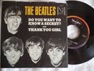 Beatles - DO YOU WANT TO KNOW A SECRET orig Vee Jay PICTURE SLEEVE 45 VJ 587 VG