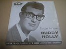 BUDDY HOLLY listen to me UK ORIG EP TRI CORAL 45 EX+