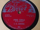 J. B. Lenore - Fine Girls / I Lost My Baby - Parrot Chicago Blues 78 RPM Lenoir