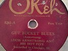 LOUIS ARMSTRONG & HIS HOT FIVE OKEH 8261 JAZZ 78 RPM RECORD V/V-