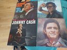 4 Johnny Cash LP records Sings I walk the line Bitter Tears the Fabulous & hits