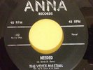 VOICE MASTERS Needed b/w For Lovers Only ANNA 102 Motown GORDY Temptations SOUL
