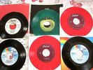 Beatles Lennon Green Christmas Nat Cole Red Smithereens Rudolph Bing Color Vinyl