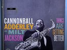 CANNONBALL ADDERLEY w/ART BLAKEY GETTING BETTER RARE ORIG '58 RIVERSIDE LP DG NM