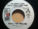 PATTI & THE EMBLEMS IM GONNA LOVE YOU A LONG LONG TIME KAPP RECORDS 897 DEMO 2nd
