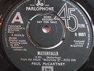 PAUL McCARTNEY   WATERFALLS ** 1980 PARLOPHONE 45 DEMO MINT-