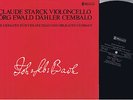 RARE SWISS ONLY CLAUDE STARCK CLAVES BACH CELLO SONATAS STEREO LP