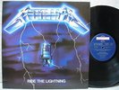 METALLICA RIDE THE LIGHTNING 1990 LP PICTURE & LYRIC W/IN + CARD EX+   NM Promo