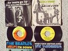 BEATLES, ROLLING STONES, YARDBIRDS, HOLLIES -  45's with PICTURE SLEEVES all VG+
