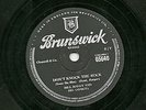 BILL HALEY UK 78 DONT KNOCK THE ROCK / CALLING ALL COMETS UK BRUNSWICK 05640 EX+