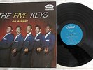 Rare 1957 The Five Keys On Stage R&B Doo-Wop Original LP Banned Cover T828 Mono
