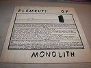 ELEMENTS OF MONOLITH GRIFF RUBY LP NM Audiophile SS478 1978 **
