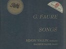 Ninon VALLIN, Maurice FAURE, G. FAURE Songs French 10
