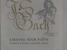 Fernand CARATGE, Ruggero GERLIN, J.S. BACH L'Oeuvre pour Flûte French 2 LPs CDM