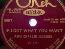 PAPA CHARLIE JACKSON OKEH 8957 BLUES 78 RPM RECORD E-/V+